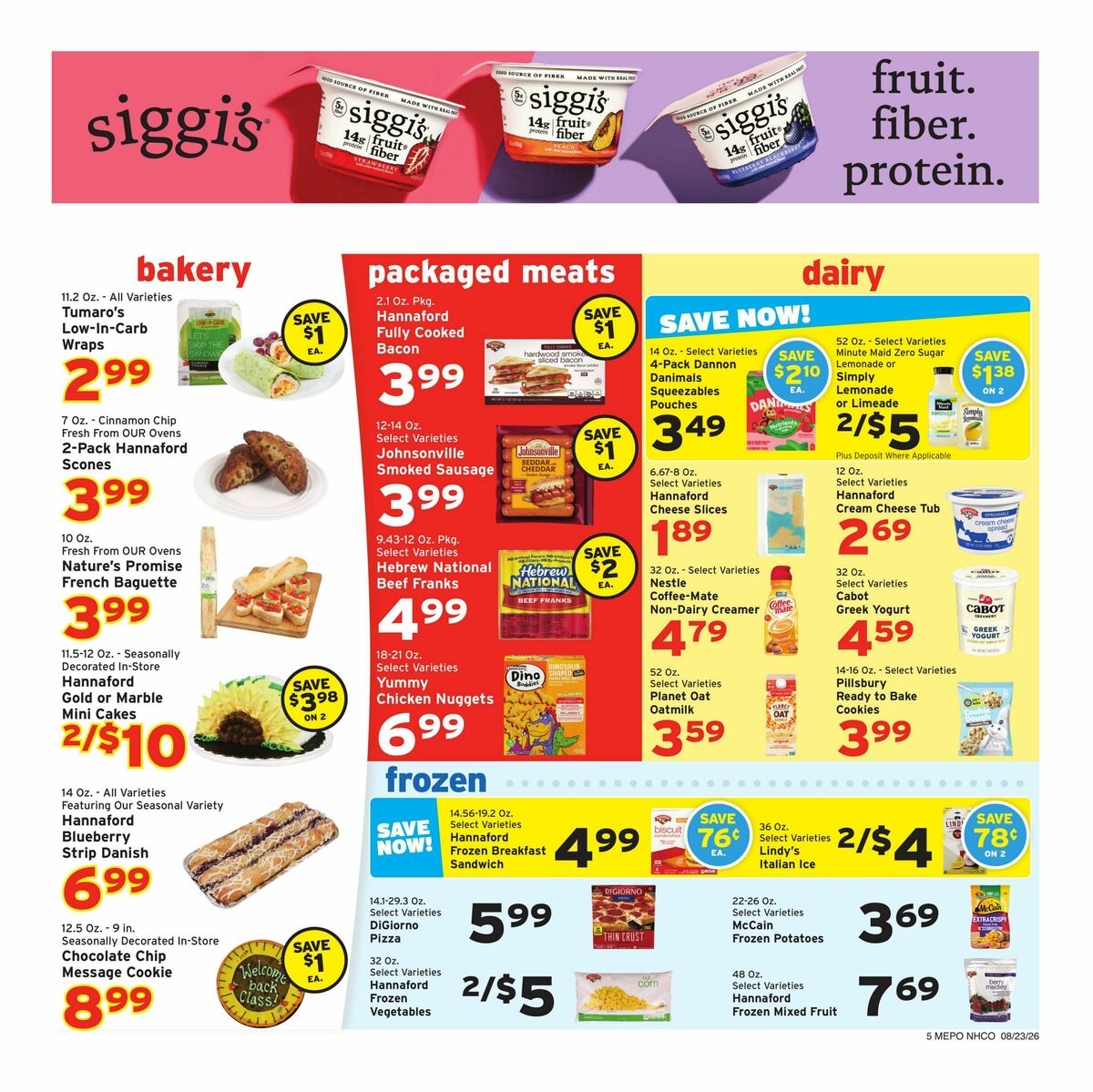 Hannaford Weekly Ad from August 30