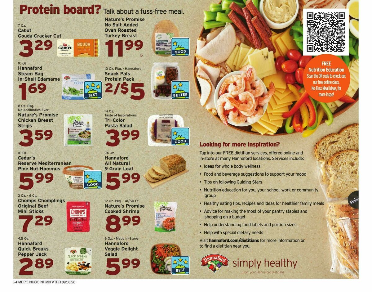 Hannaford Weekly Ad from September 6