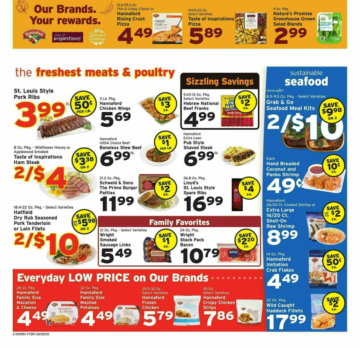 Hannaford Weekly Ad from September 6
