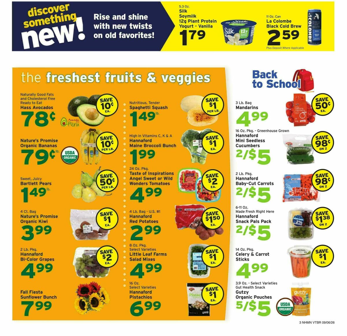 Hannaford Weekly Ad from September 6