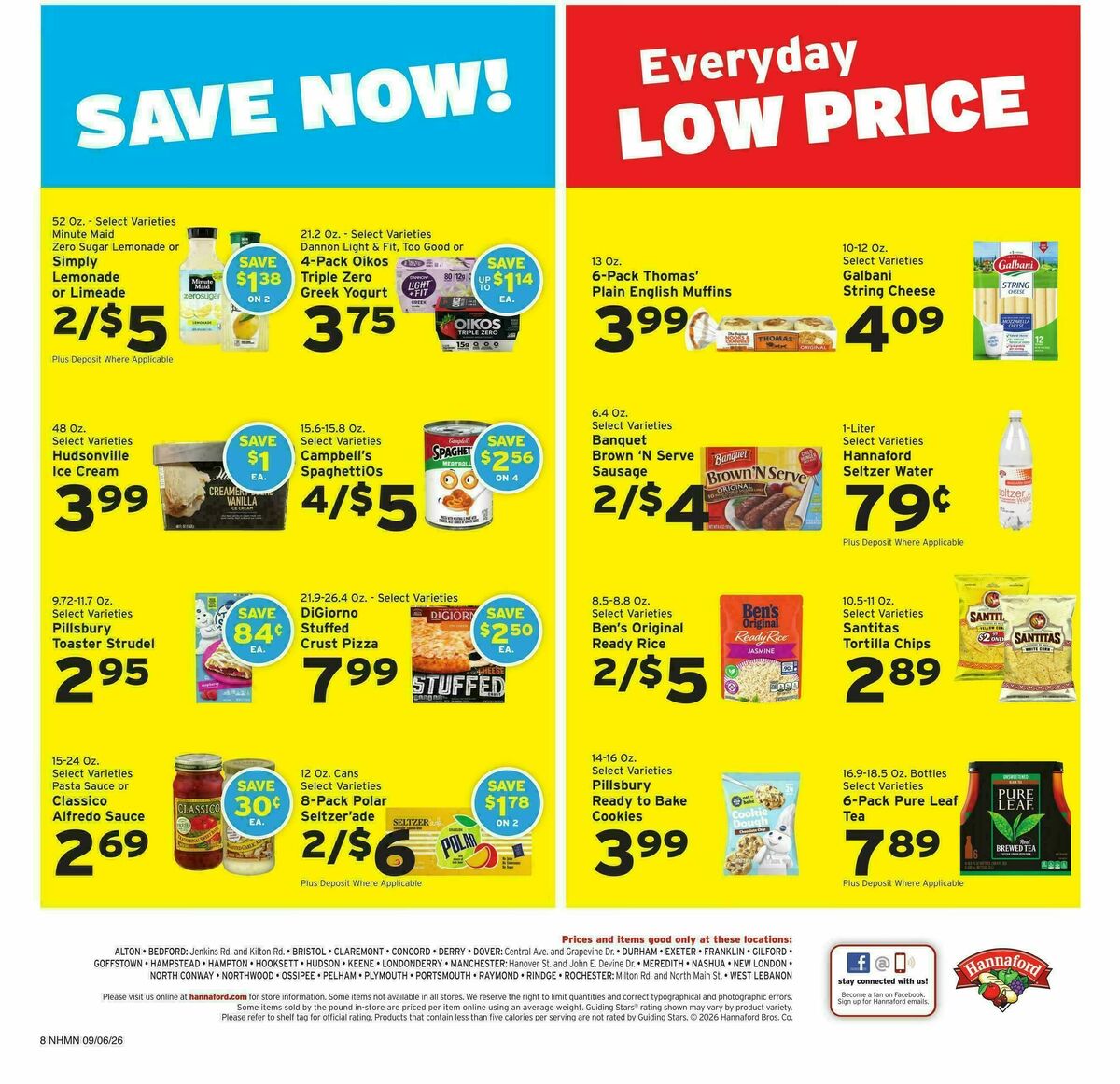 Hannaford Weekly Ad from September 6