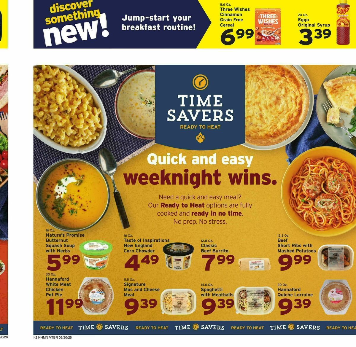 Hannaford Weekly Ad from September 20