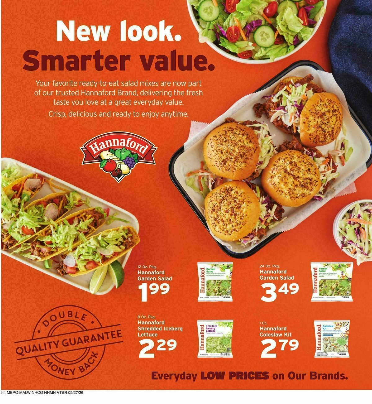 Hannaford Weekly Ad from September 27