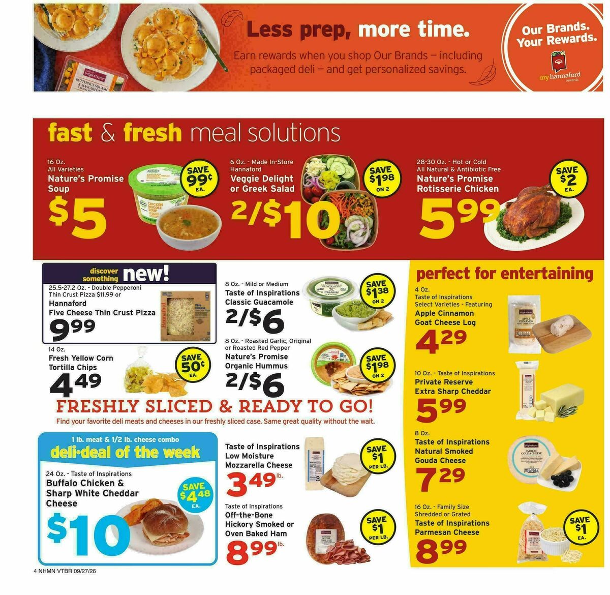 Hannaford Weekly Ad from September 27
