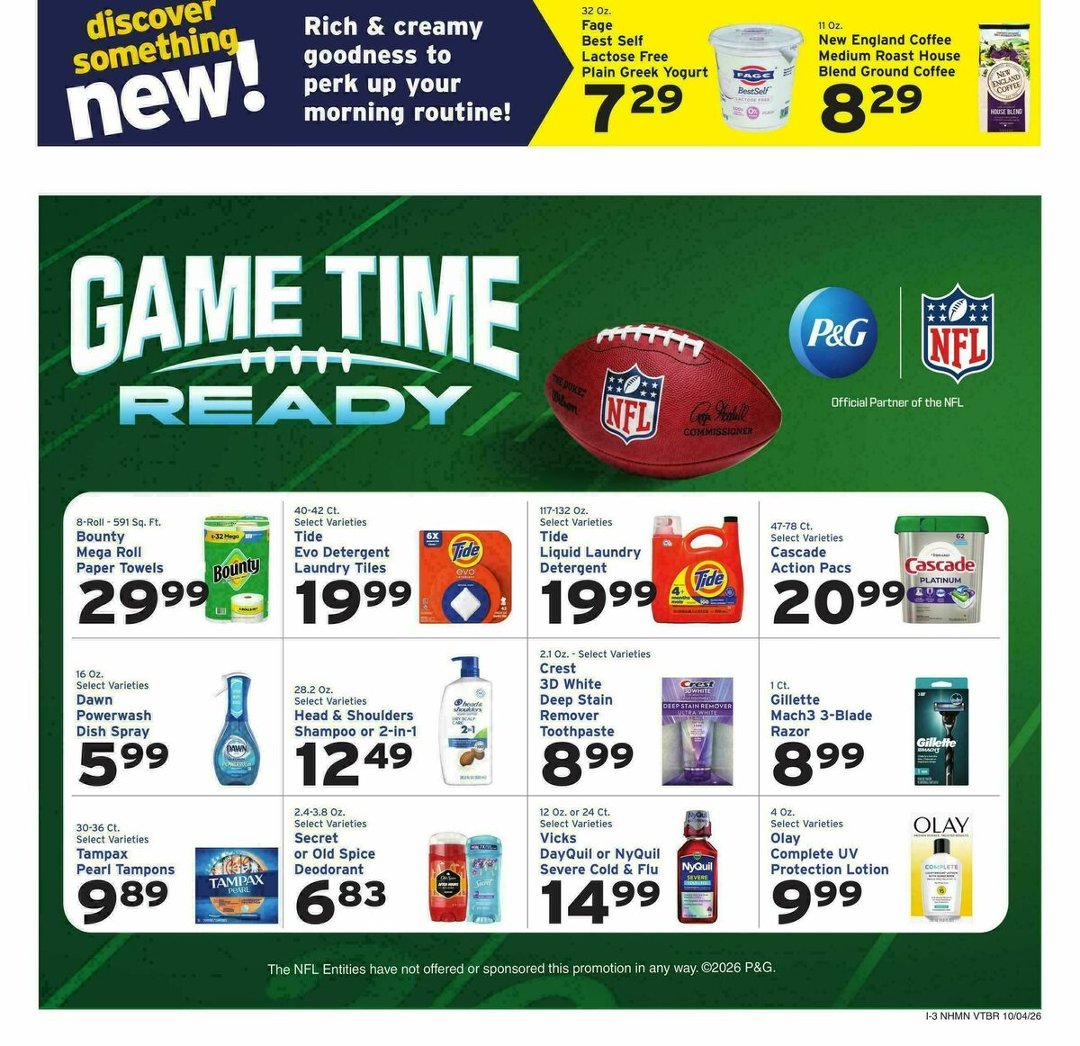 Hannaford Weekly Ad from October 4