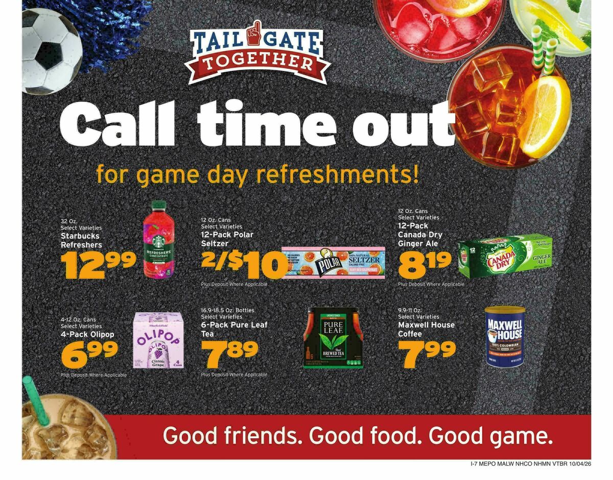 Hannaford Weekly Ad from October 4
