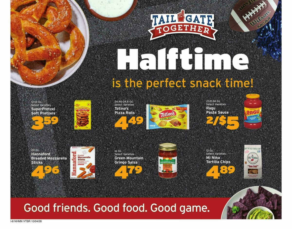 Hannaford Weekly Ad from October 4
