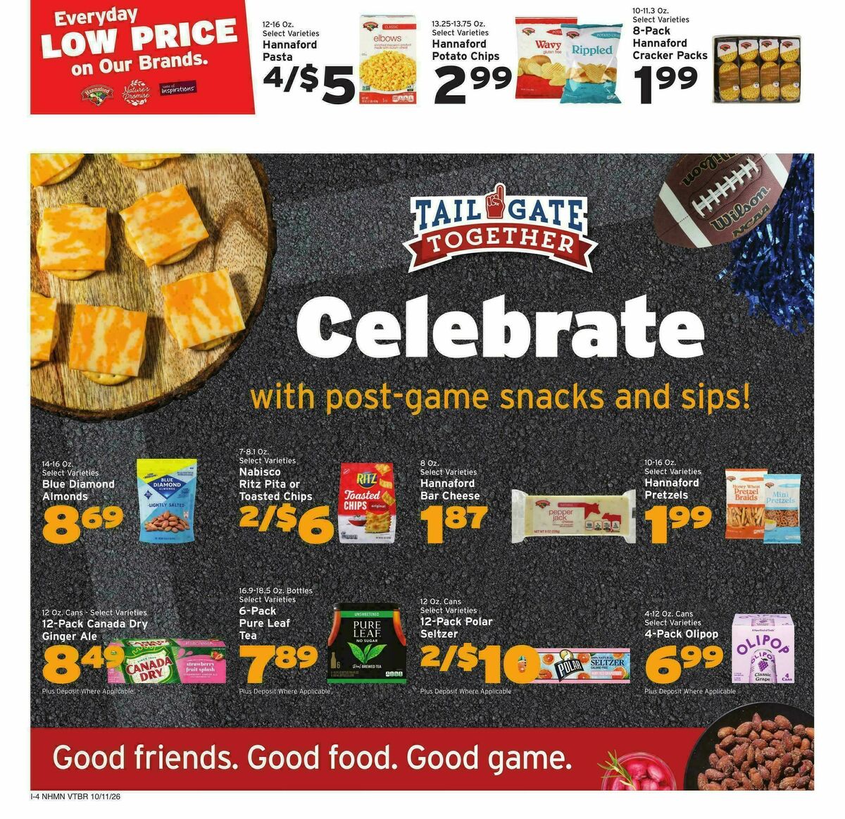 Hannaford Weekly Ad from October 11