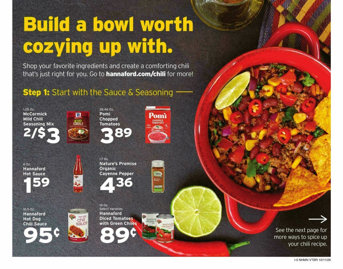 Hannaford Weekly Ad from October 11
