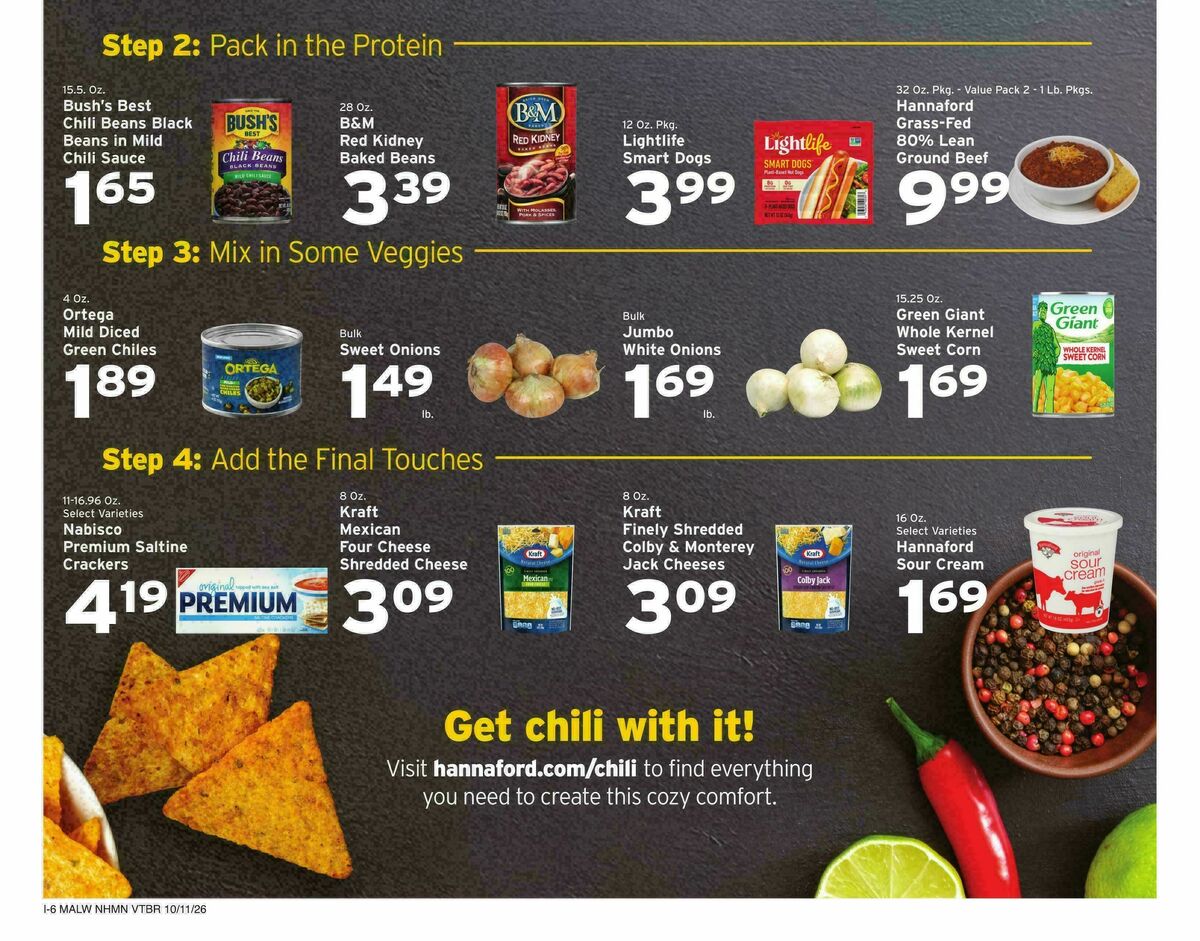Hannaford Weekly Ad from October 11