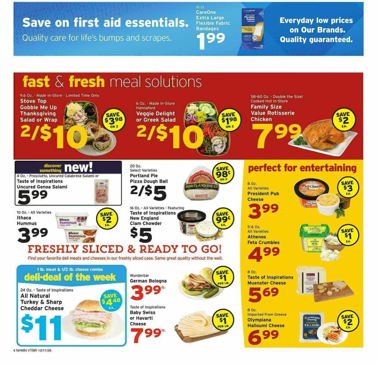 Hannaford Weekly Ad from October 11