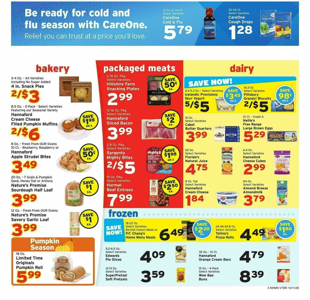 Hannaford Weekly Ad from October 11