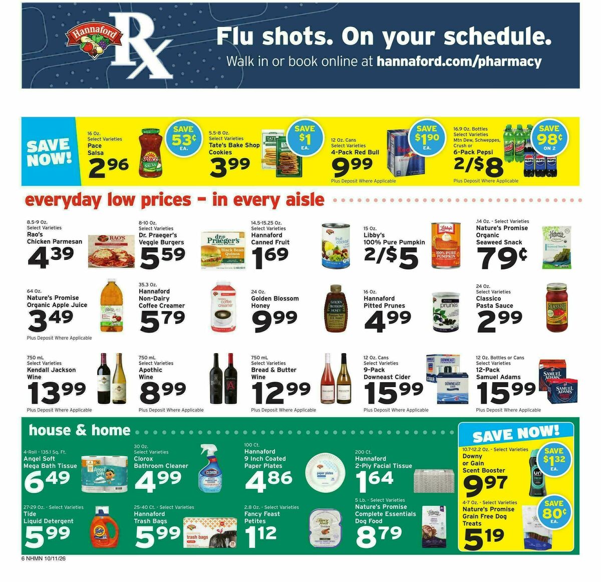 Hannaford Weekly Ad from October 11