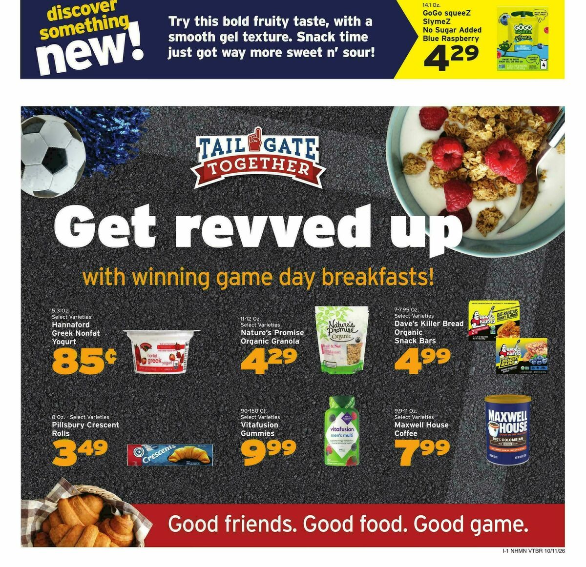 Hannaford Weekly Ad from October 11