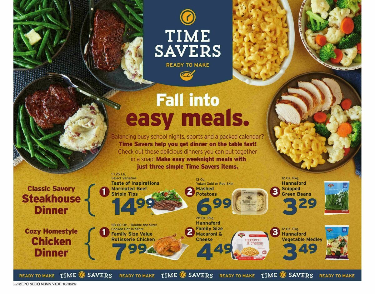 Hannaford Weekly Ad from October 18