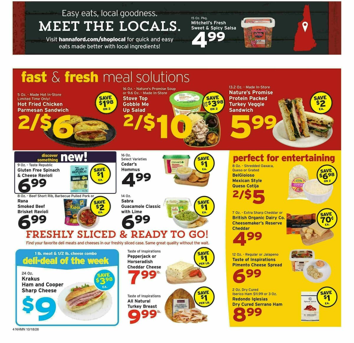 Hannaford Weekly Ad from October 18
