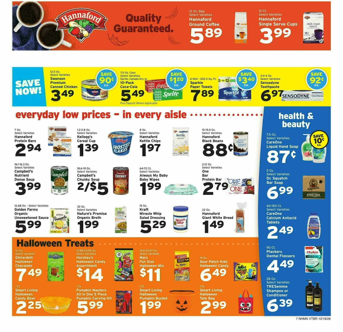 Hannaford Weekly Ad from October 18