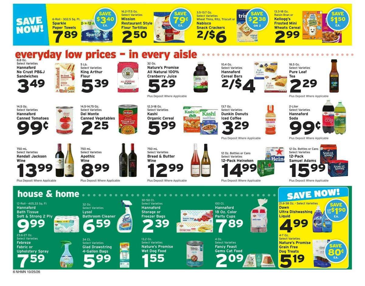 Hannaford Weekly Ad from October 25