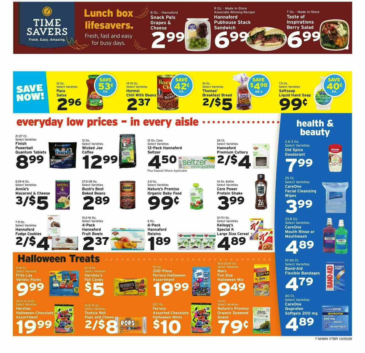 Hannaford Weekly Ad from October 25