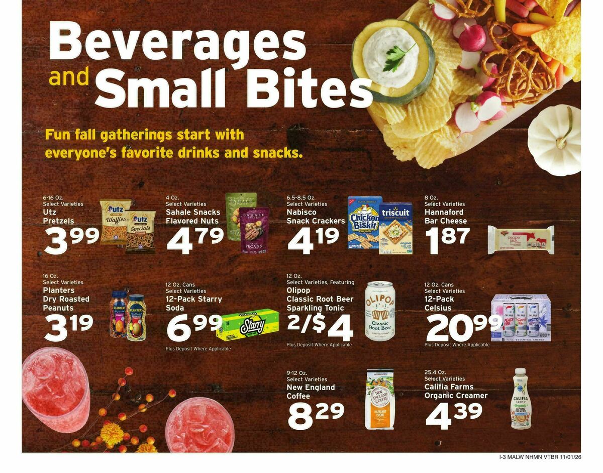 Hannaford Weekly Ad from November 1