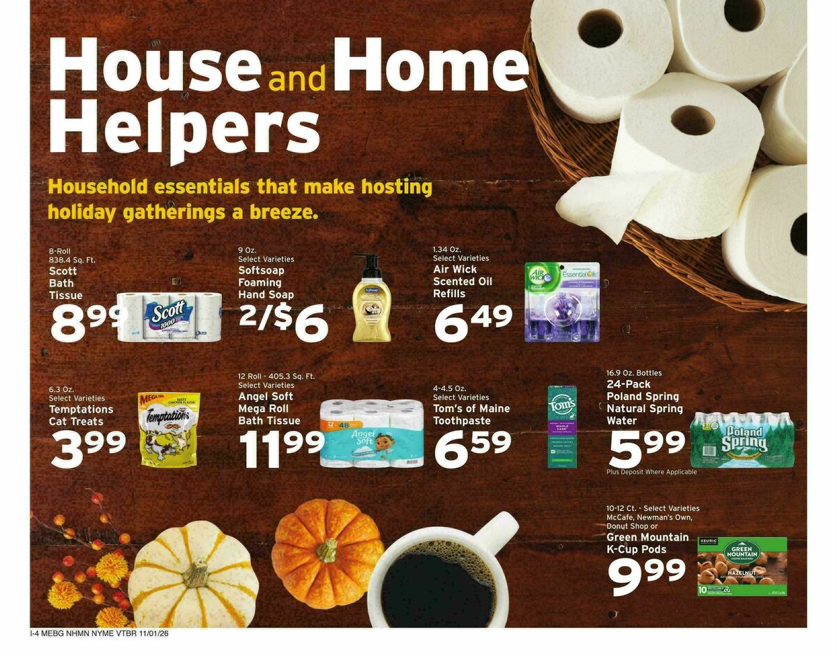 Hannaford Weekly Ad from November 1