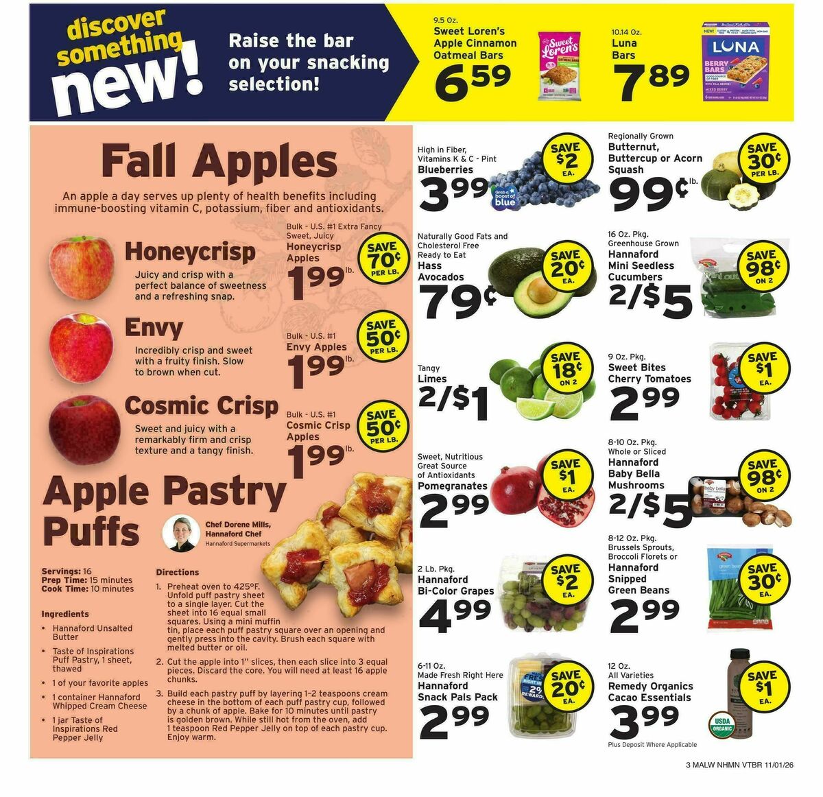 Hannaford Weekly Ad from November 1