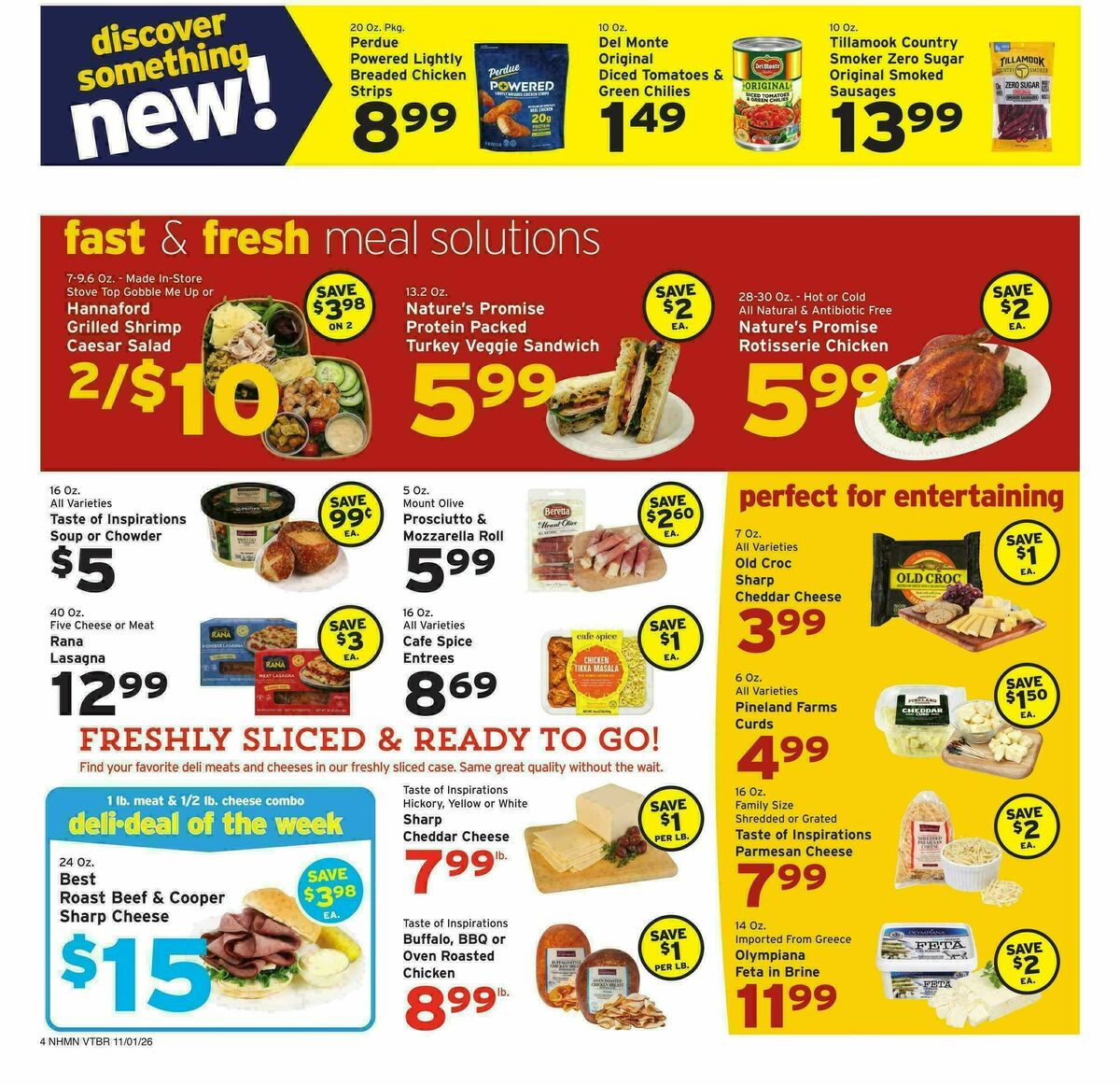 Hannaford Weekly Ad from November 1