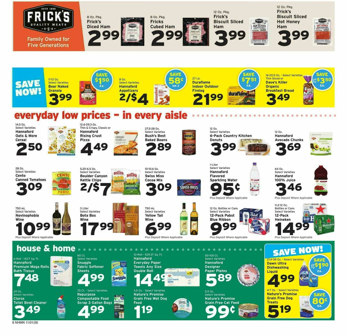 Hannaford Weekly Ad from November 1