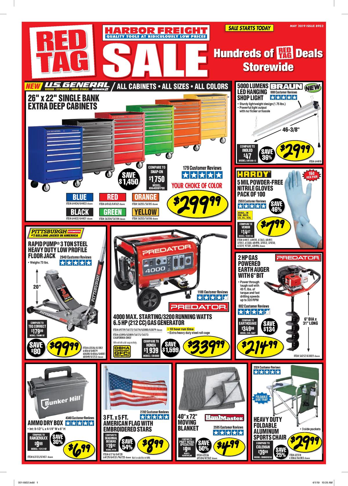 Harbor Freight Tools Weekly Ad from May 1