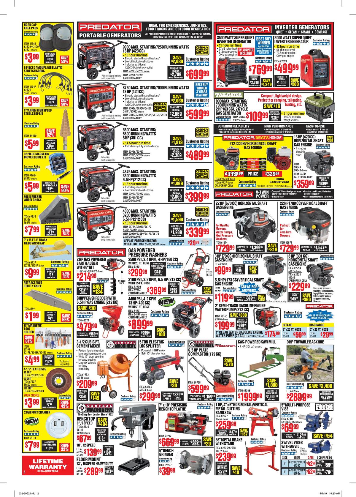 Harbor Freight Tools Weekly Ad from May 1