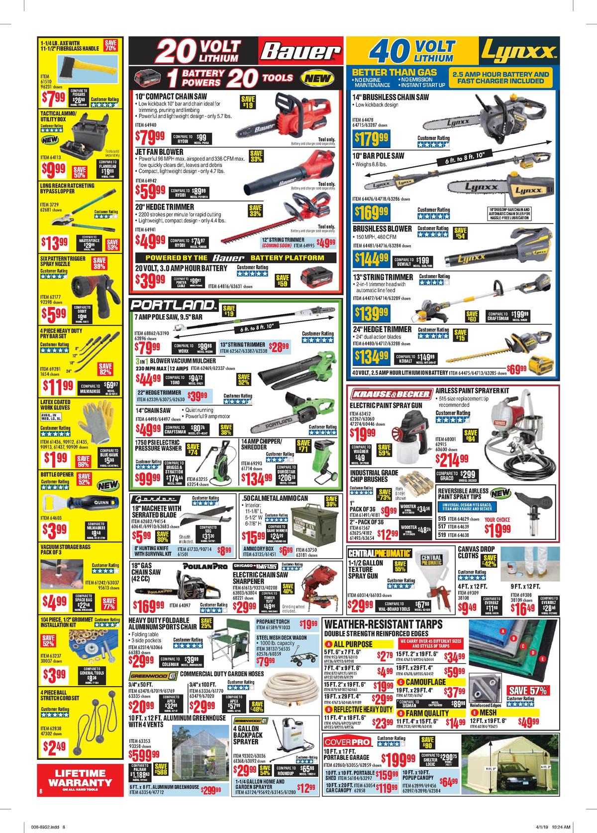 Harbor Freight Tools Weekly Ad from May 1