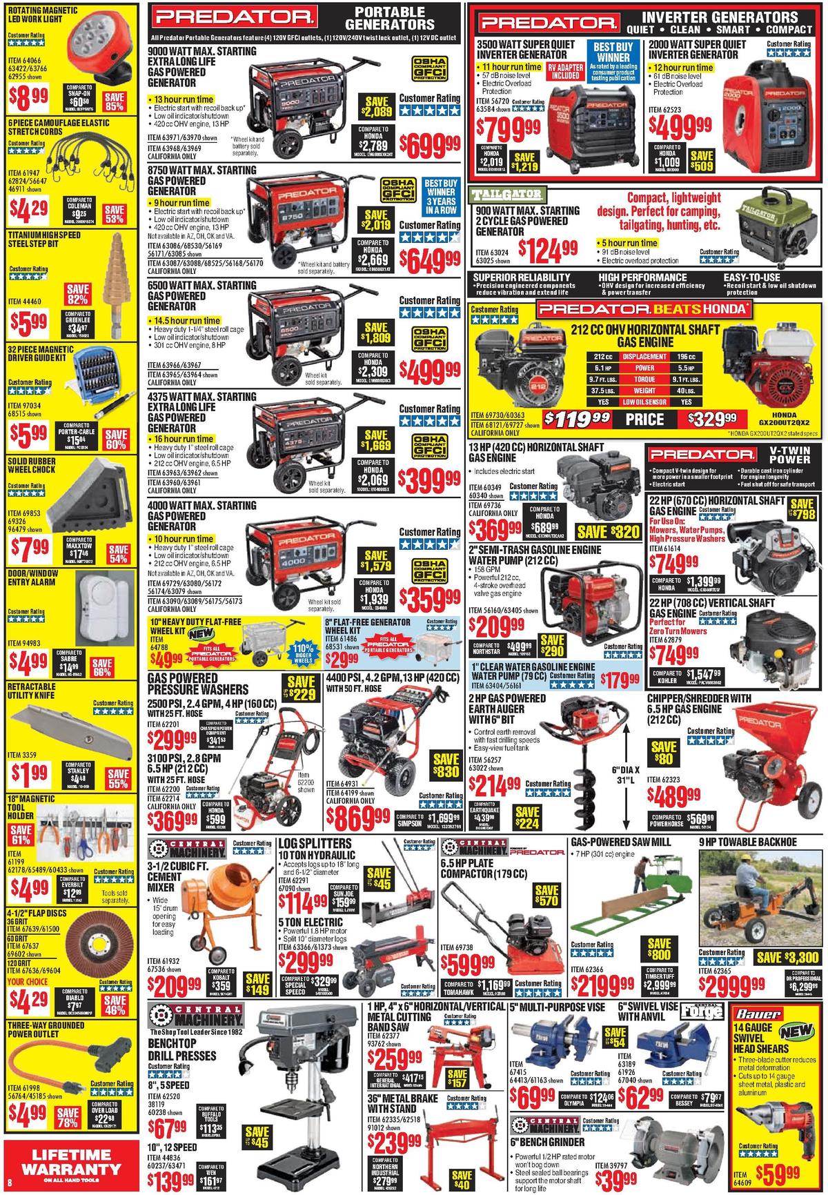 Harbor Freight Tools Weekly Ad from September 1