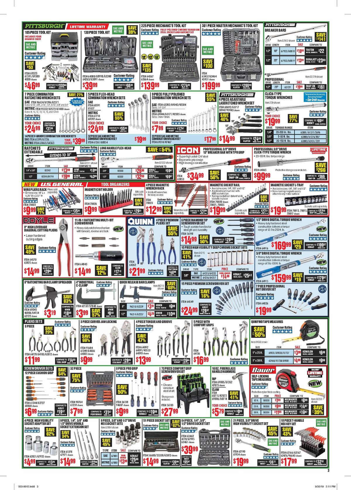 Harbor Freight Tools Weekly Ad from November 1