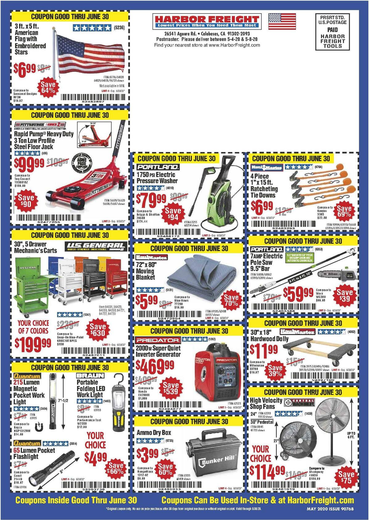 Harbor Freight Tools Weekly Ad from May 1