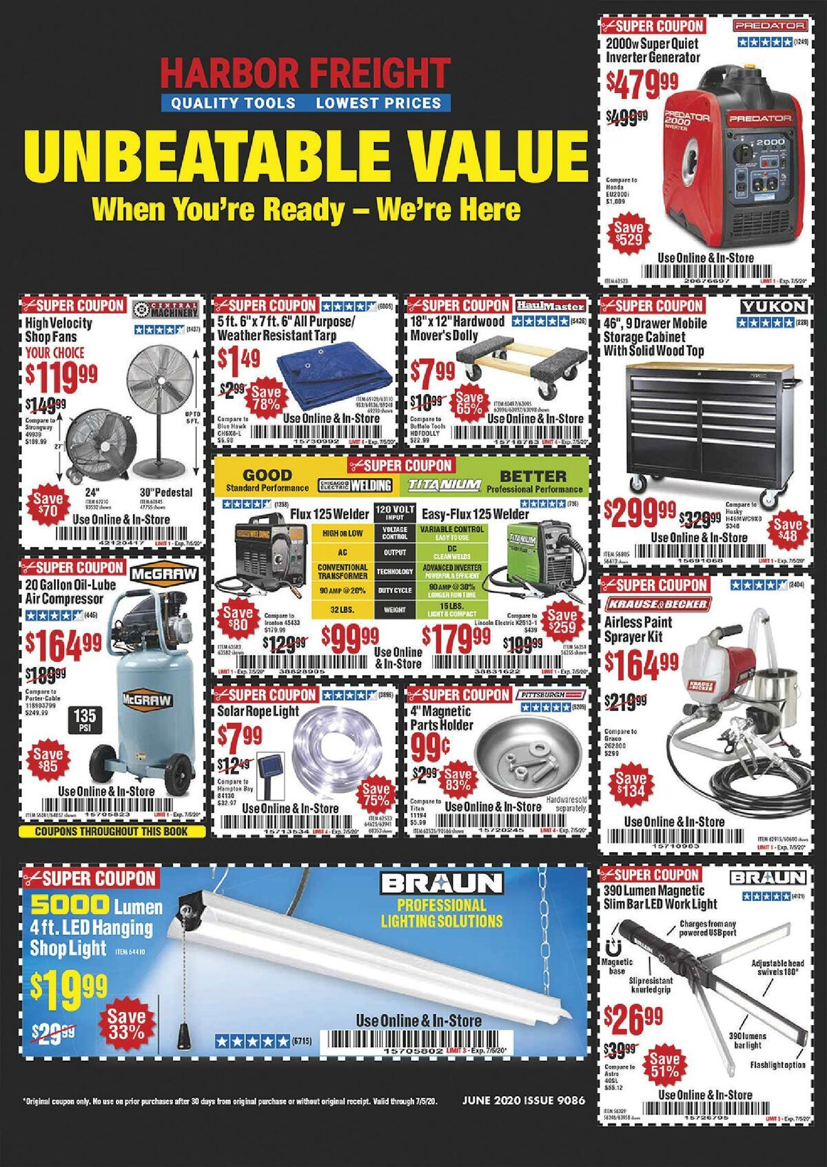 Harbor Freight Tools Weekly Ad from June 1