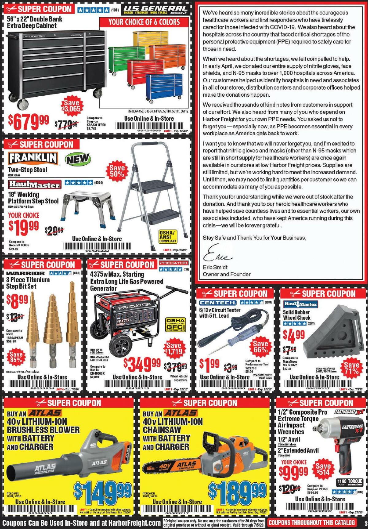 Harbor Freight Tools Weekly Ad from June 1