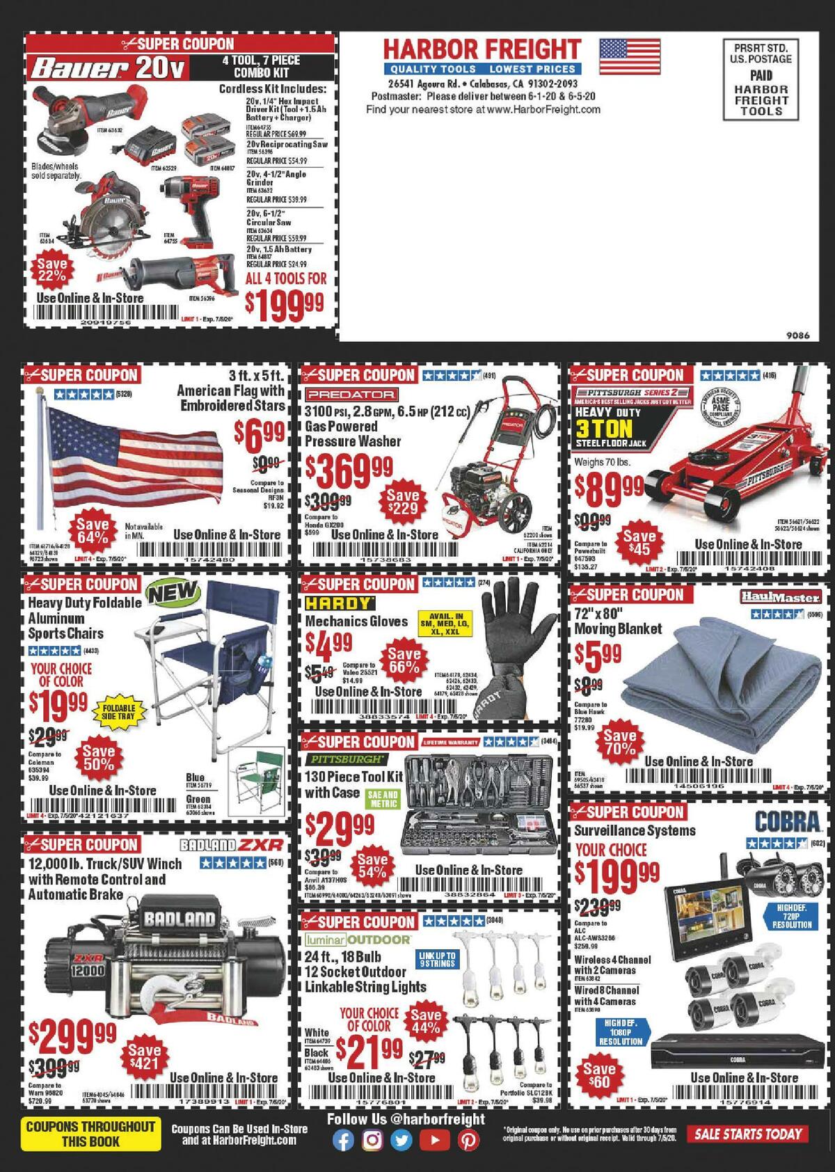 Harbor Freight Tools Weekly Ad from June 1