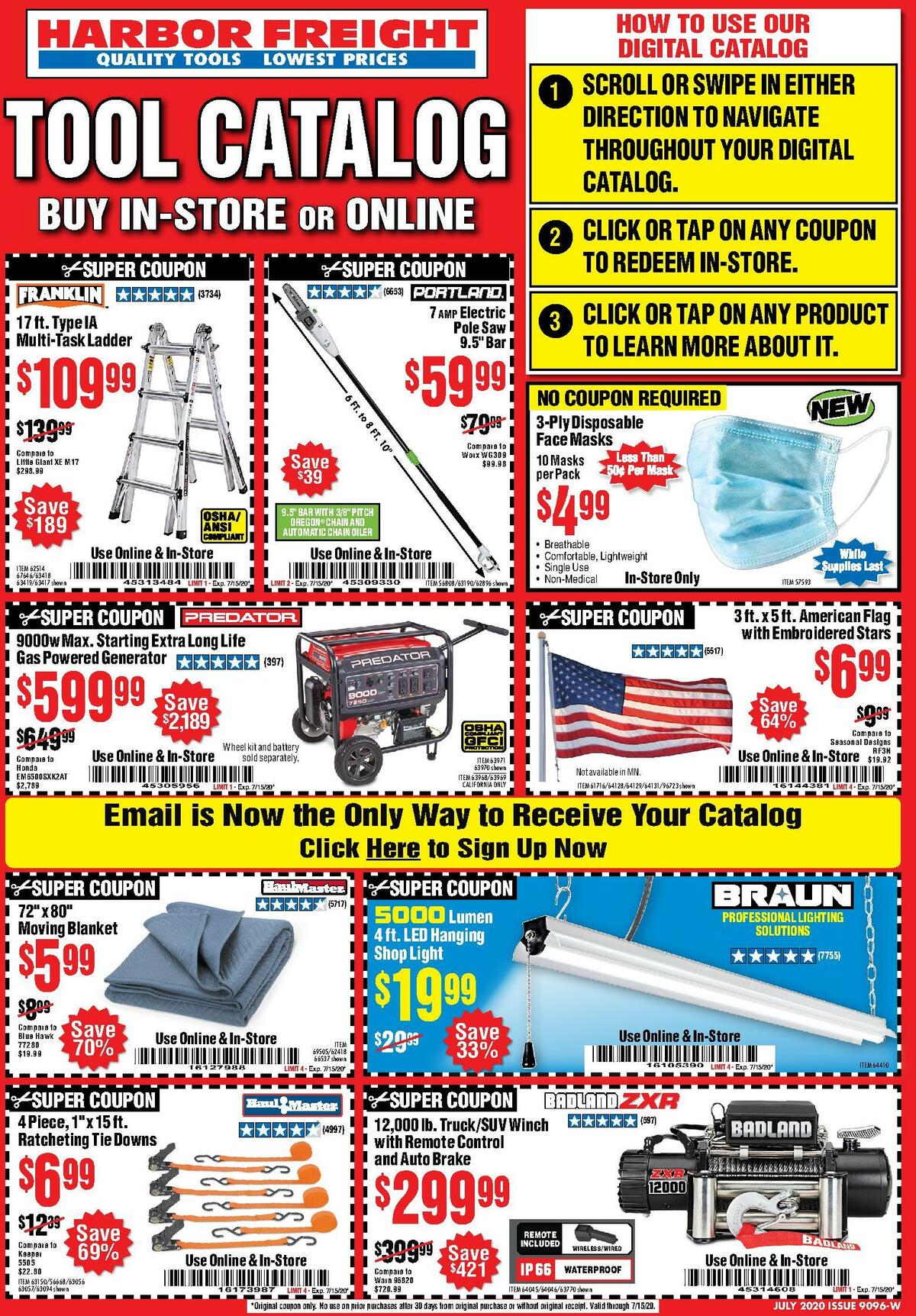 Harbor Freight Tools Weekly Ad from July 1