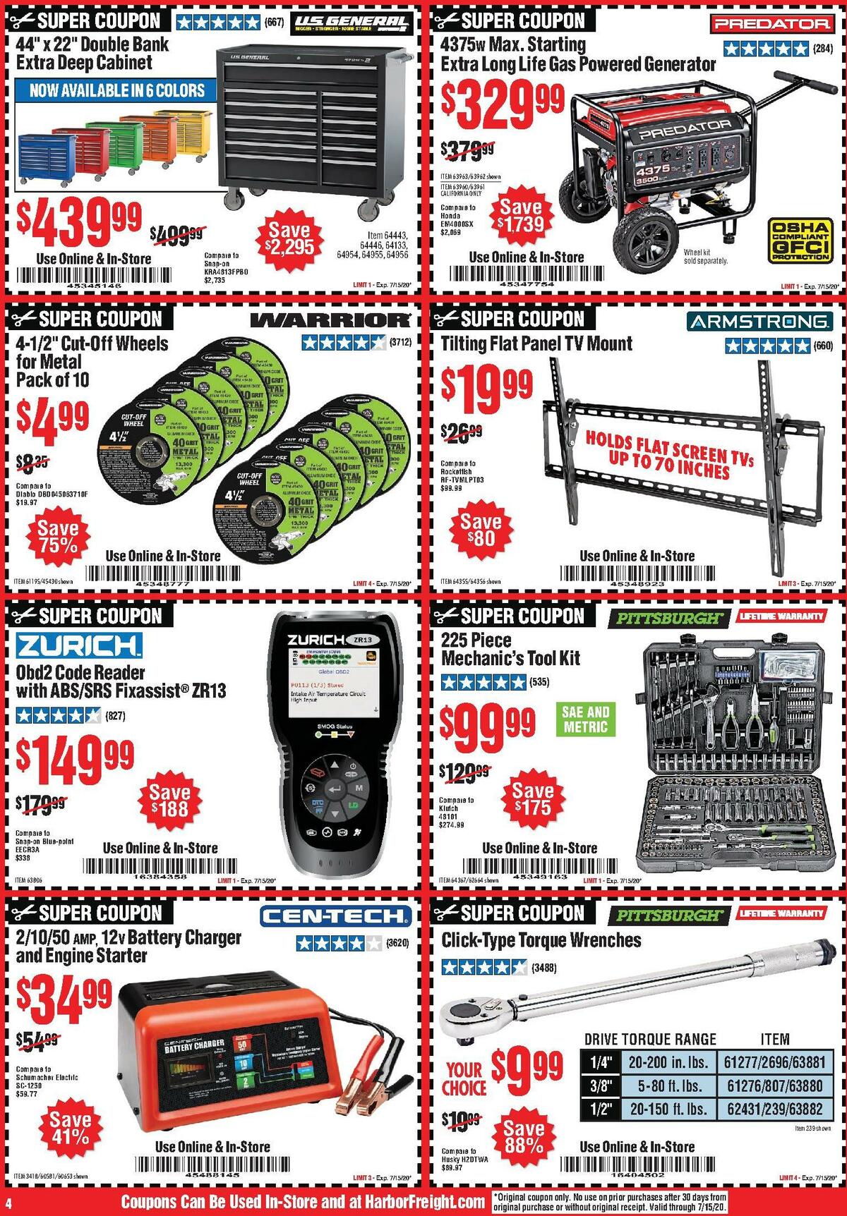 Harbor Freight Tools Weekly Ad from July 1