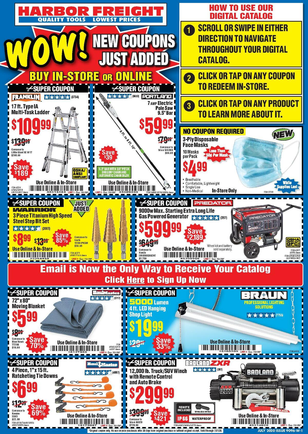 Harbor Freight Tools Weekly Ad from July 16
