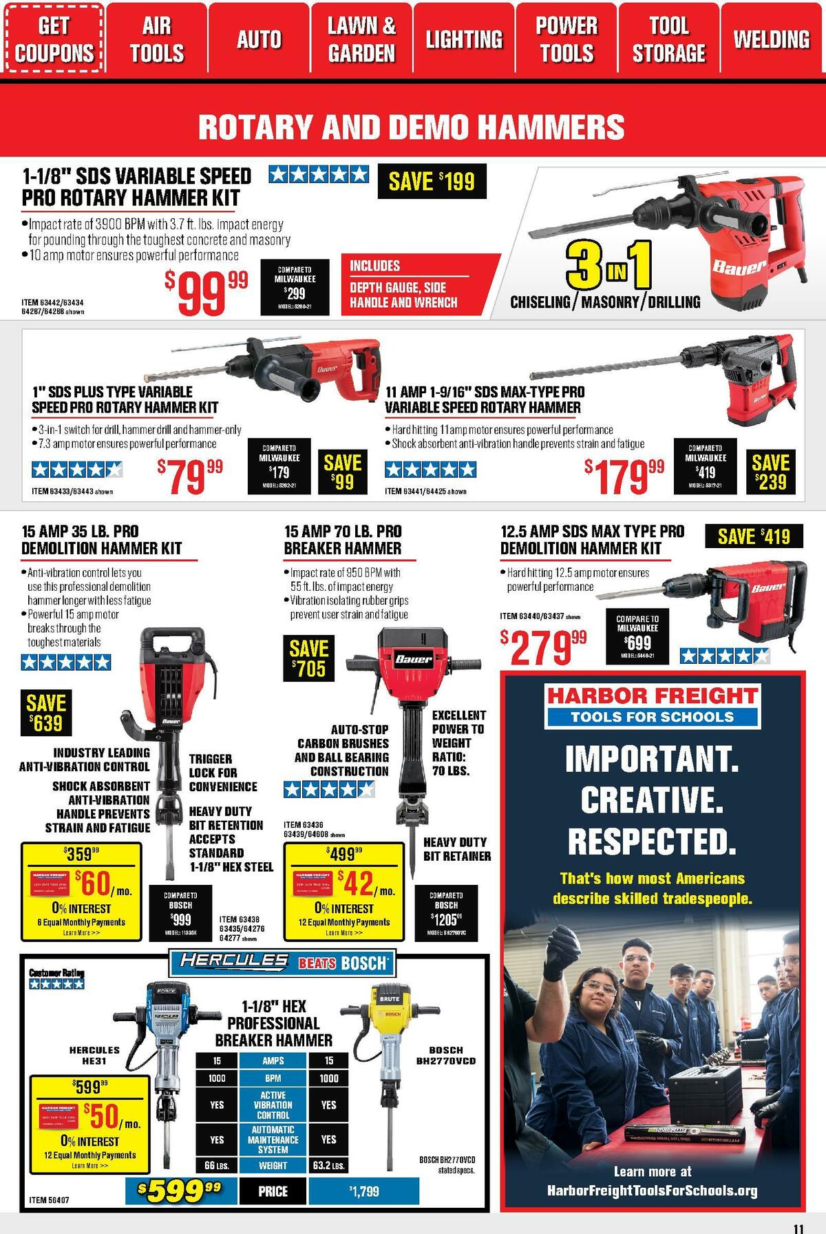 Harbor Freight Tools Weekly Ad from October 1