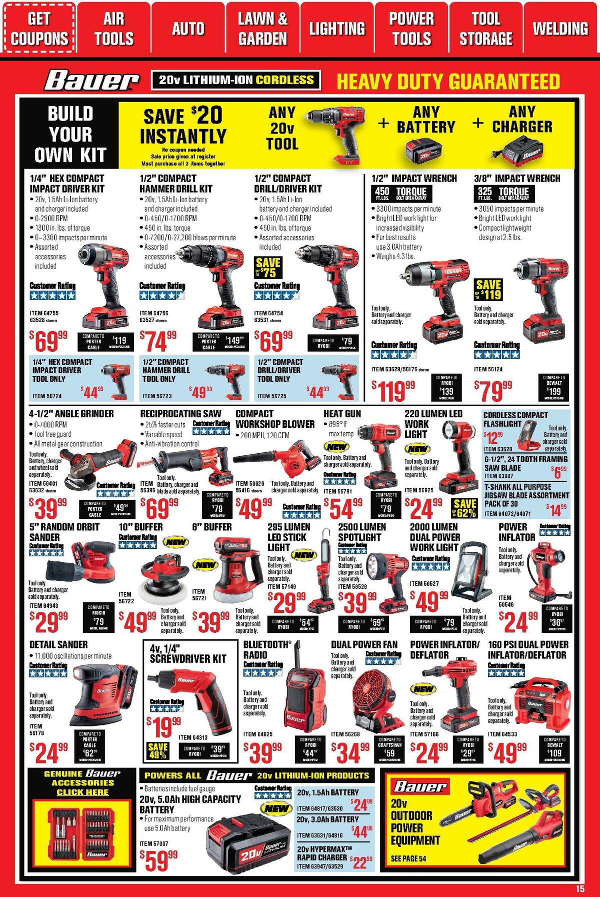 Harbor Freight Tools Weekly Ad from October 1