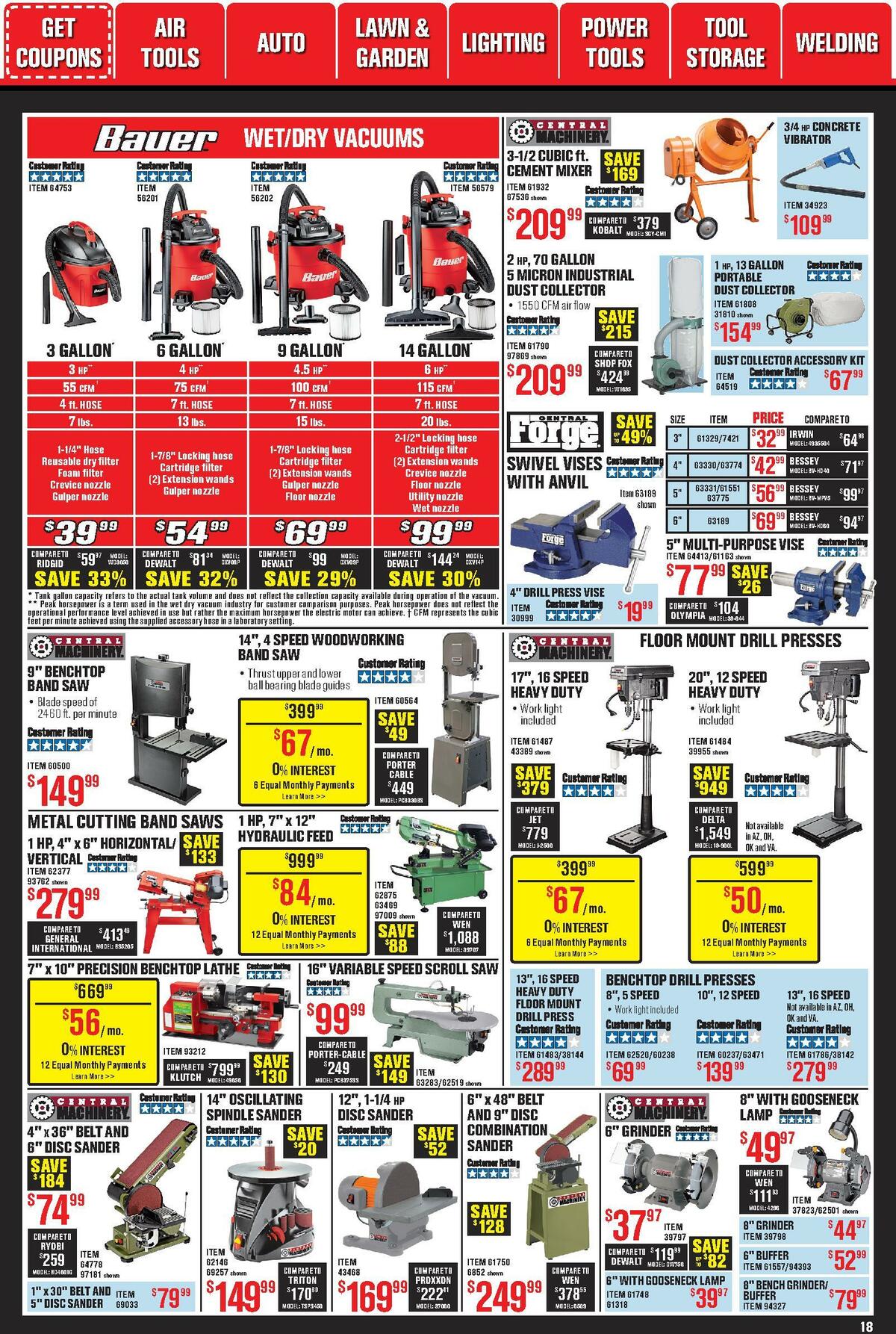 Harbor Freight Tools Weekly Ad from October 1