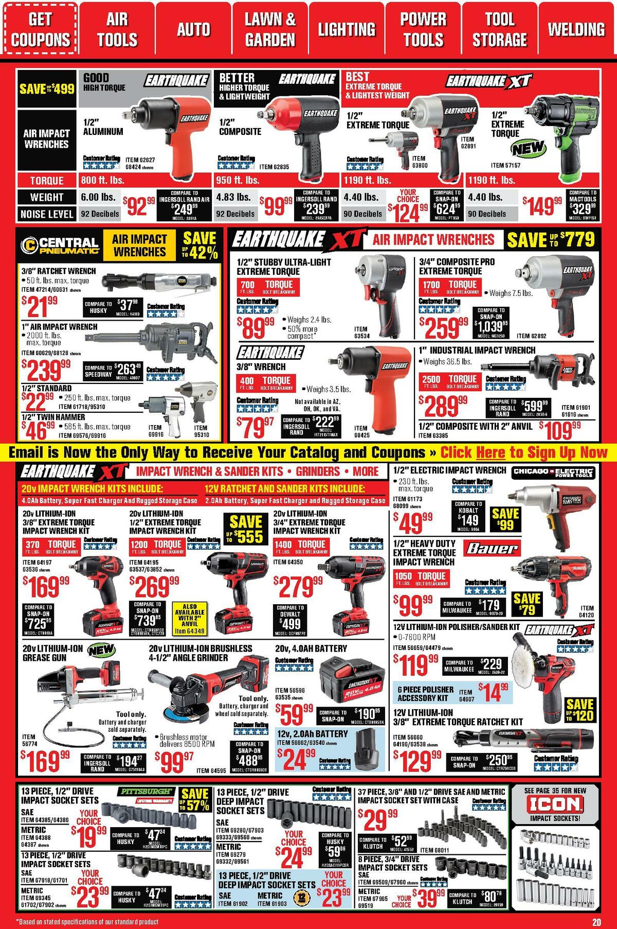 Harbor Freight Tools Weekly Ad from October 1