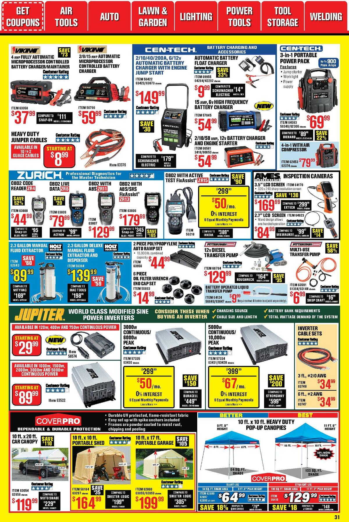 Harbor Freight Tools Weekly Ad from October 1