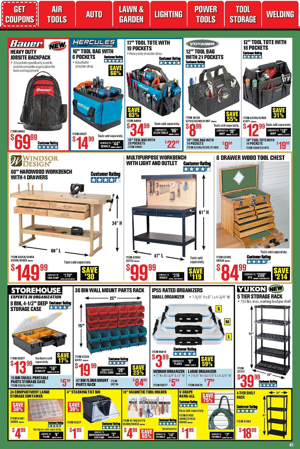 Harbor Freight Tools Weekly Ad from October 1