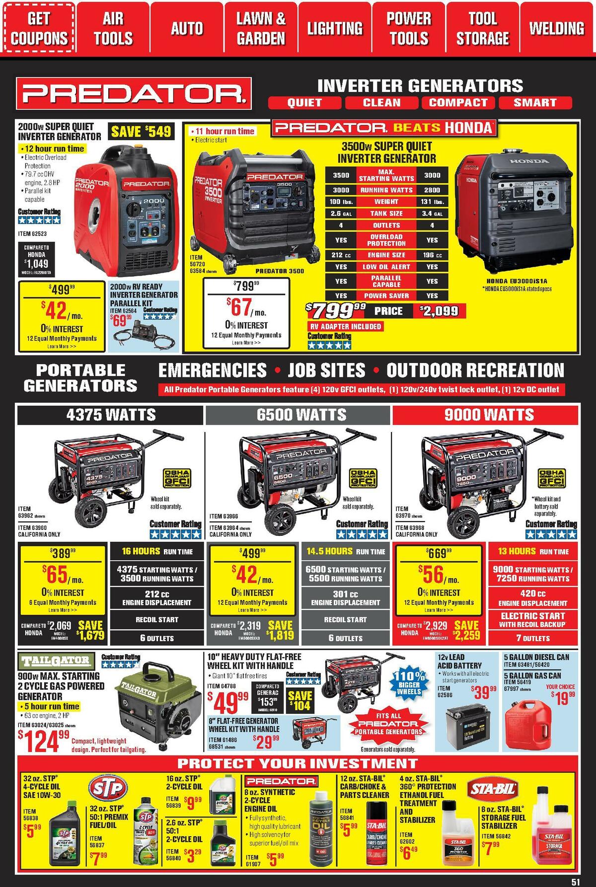 Harbor Freight Tools Weekly Ad from October 1