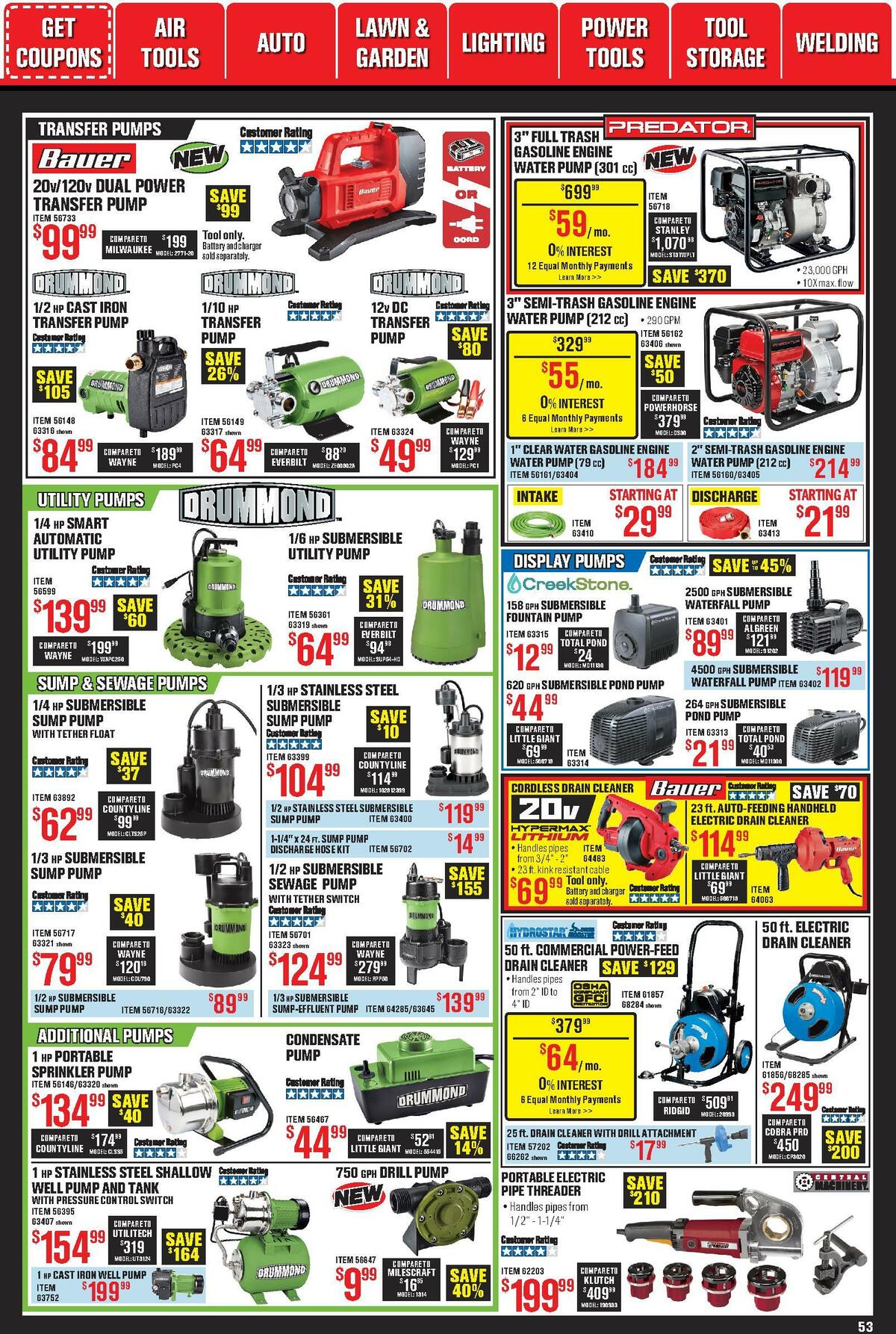 Harbor Freight Tools Weekly Ad from October 1