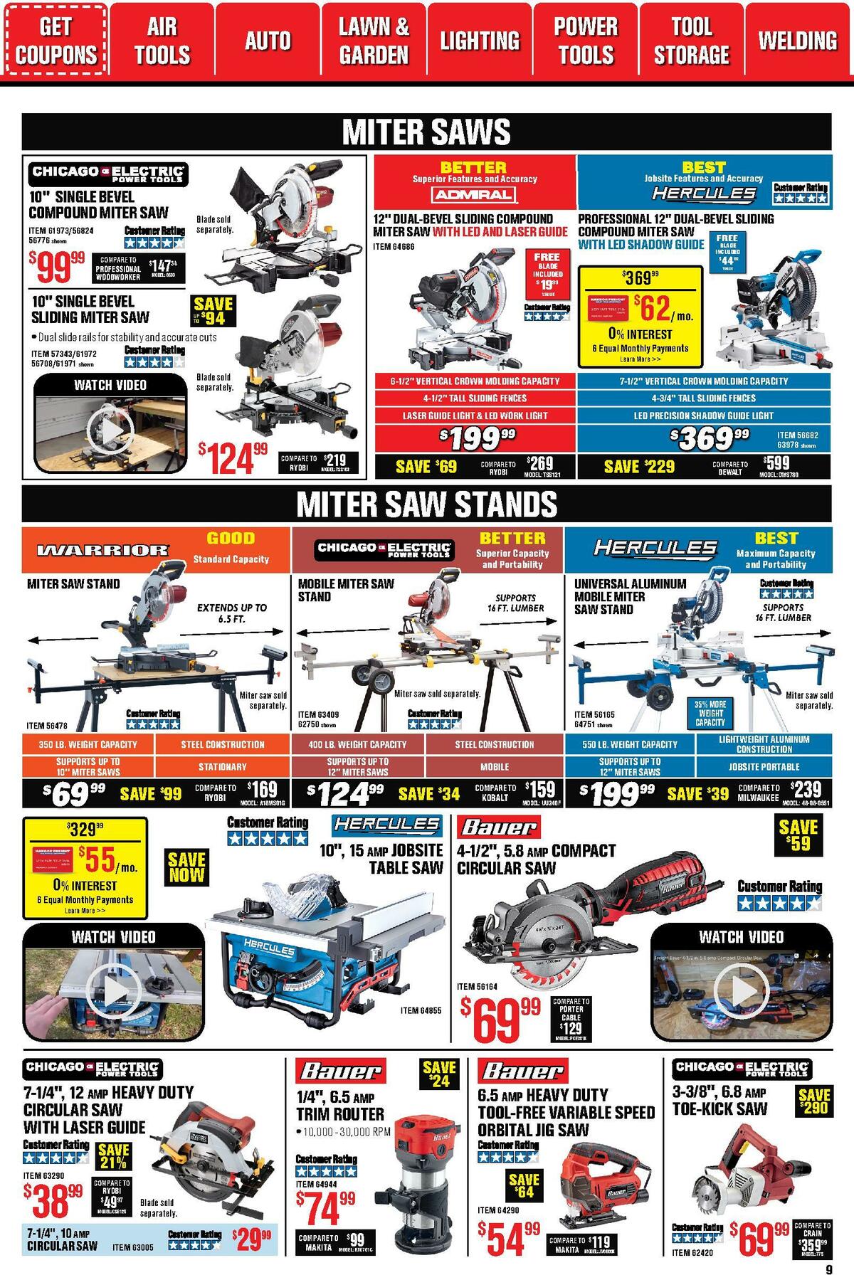 Harbor Freight Tools Weekly Ad from October 1