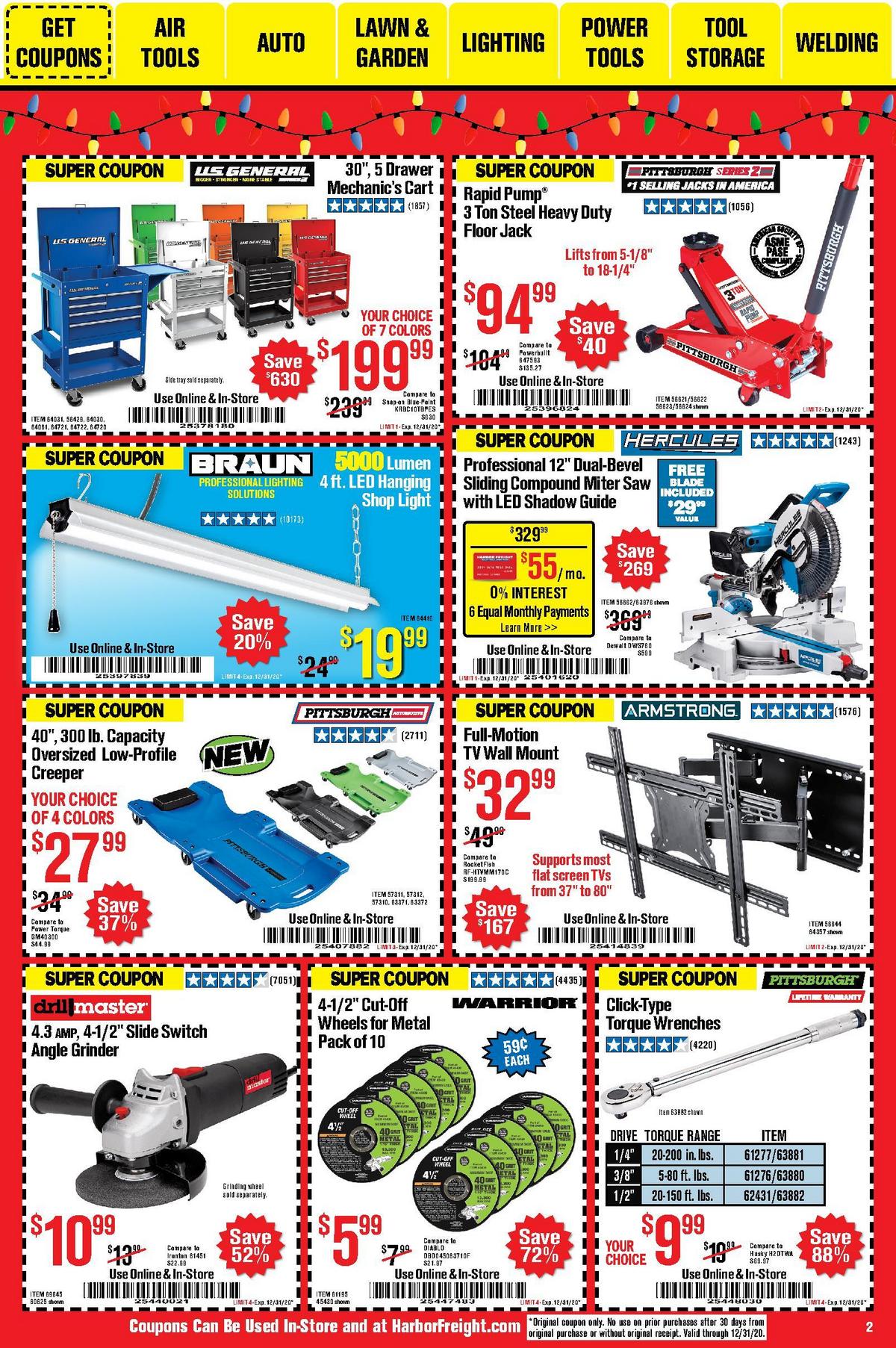 Harbor Freight Tools Weekly Ad from December 1